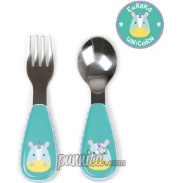 Skip Hop Zoo Tensils Fork & Spoon - Unicorn