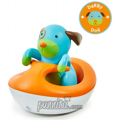 Skip Hop Zoo Bath Rew Up Wave Rider Dog