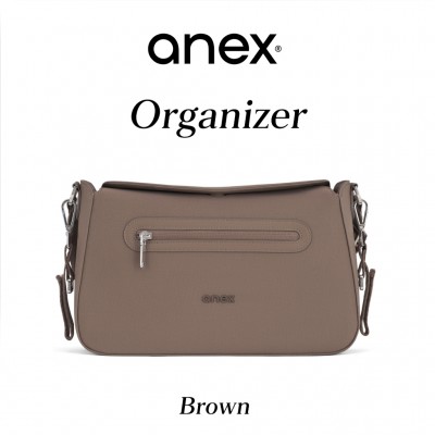 Anex ACCESSORIES Organizer กระเป๋าสุดเก๋ ดีไซส์สุดเด่น สะพายก็สวย ห้อยรถเข็นก็ได้ วัสดุจาก Polyster - Brown Anex ACCESSORIES Organizer กระเป๋าสุดเก๋ ดีไซส์สุดเด่น สะพายก็สวย ห้อยรถเข็นก็ได้ วัสดุจาก Polyster - Brown