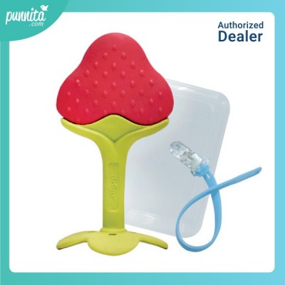 Ange Strawberry Teether - ยางกัดสตอรเบอรี่พร้อมกล่องและคลิบหนีบติดเสื้อ