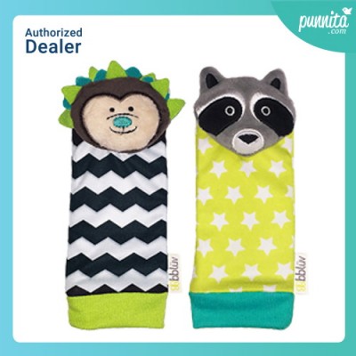 BBluv Düo Foot Finders - ถุงเท้าเสริมพัฒนาการเด็ก ลาย เม่น & แรคคูน