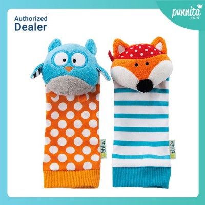 BBluv Düo Foot Finders - ถุงเท้าเสริมพัฒนาการเด็ก ลาย นกฮูก & ฟ็อกซ์
