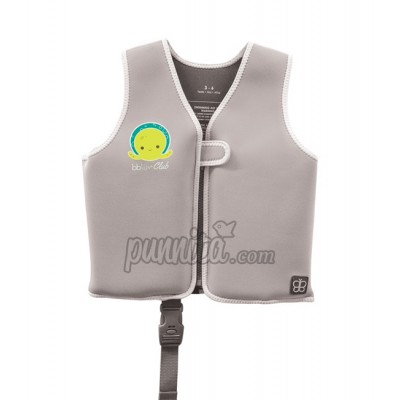 BBluv Näj  เสื้อชูชีพสําหรับว่ายน้ําพัฒนาจากแผ่นยางนีโอพรี 3-6 ปี - สีGray