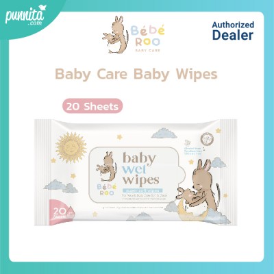 Bebe Roo Baby Care Baby Wipes 20 Sheets