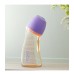 Dr.betta ขวดนมเด็กสุดฮิตจากญี่ปุ่น รุ่น Wide Neck WS2 Purple 240ml จุก Brain (Cross cut)