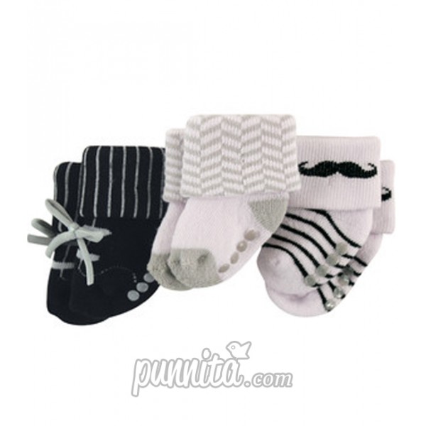 Luvable Friends Newborn Baby Terry Socks 6 Pack