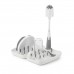 OXO Tot on-the-go drying rack & bottle brush Grey - แปรงล้างขวดนม แบบพกพา สีเทา