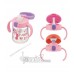 Richell แก้วน้ำพร้อมหลอดดูด และหัวเปลี่ยน 3 สเต็ป - Pink