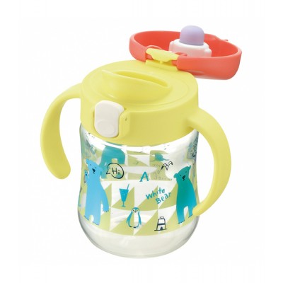 Richell แก้วยกดื่มสเต็ป 3 TLI Clear Drinking Bottle Mug Yellow