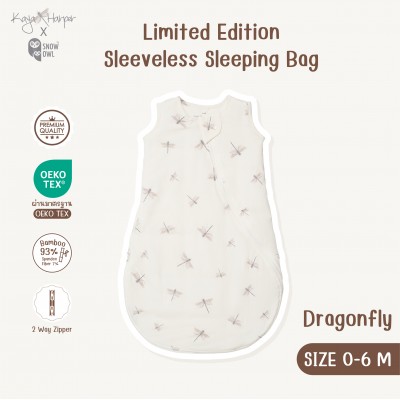 New Collection !! Kaya Harper x Snow Owl  Sleeveless Sleeping Bag ถุงนอนเด็ก(2 Way Zipper)6-12/Dragonfly