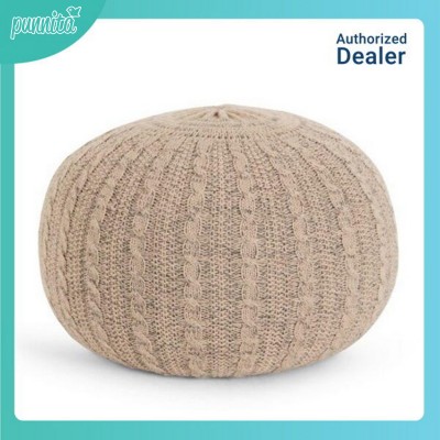 Tutti bambini Knitted Pouffe  – Stone สตูลไหมพรม สำหรับรองขา
