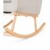Tutti bambini OSCAR Rocking Chair & Pouffe Set – Pebble  เก้าอี้แสนสบายสำหรับคุณแม่ พร้อมพูฟสำหรับรองขา
